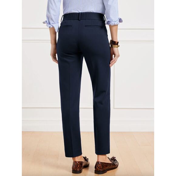 Talbots High Rise Hampshire Straight Ankle Pants Size 14 Preppy Corpcore Office - Picture 2 of 13